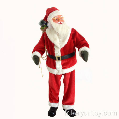 Santa Santa en peluche en peluche Reindeer Big Stand